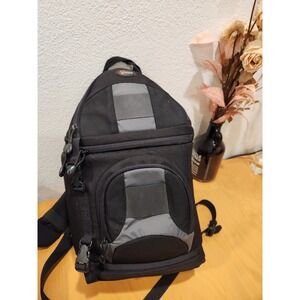 Lowepro Sling Camera Backpack AW Weatherproof DSLR Bag Gray Black 17"